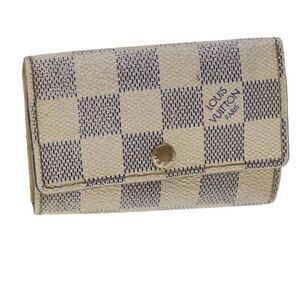 LOUIS VUITTON Damier Azur Multicles 6 Key Holder